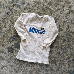 Zara Kids Cream Minnie Graphic Sweatshirt